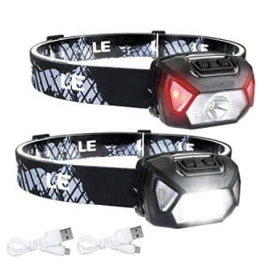 LE LED Rechargeable Headlamp 2000 Lux Stirnlampe Test